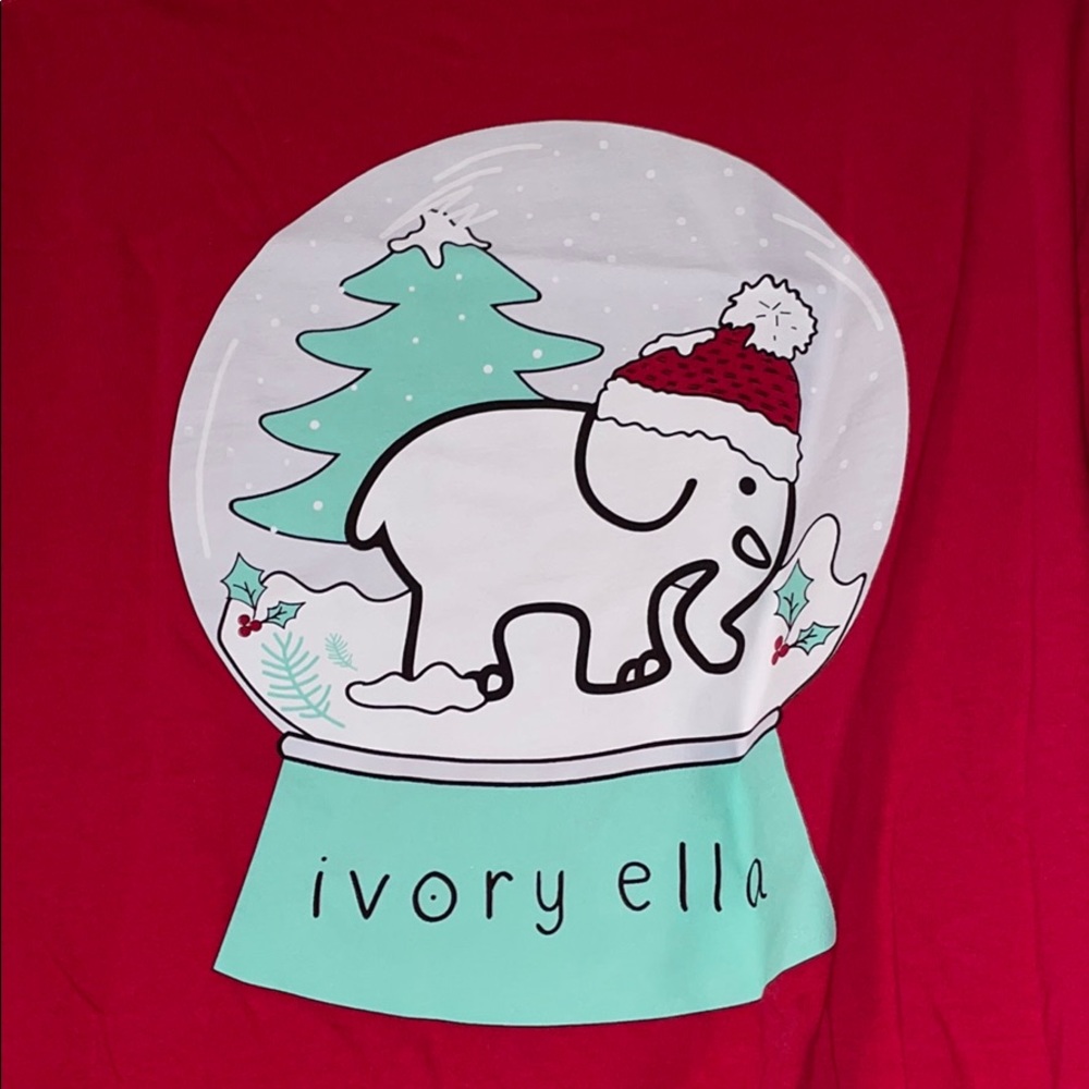 Ivory Ella Long Sleeve Crew Neck Snowglobe
